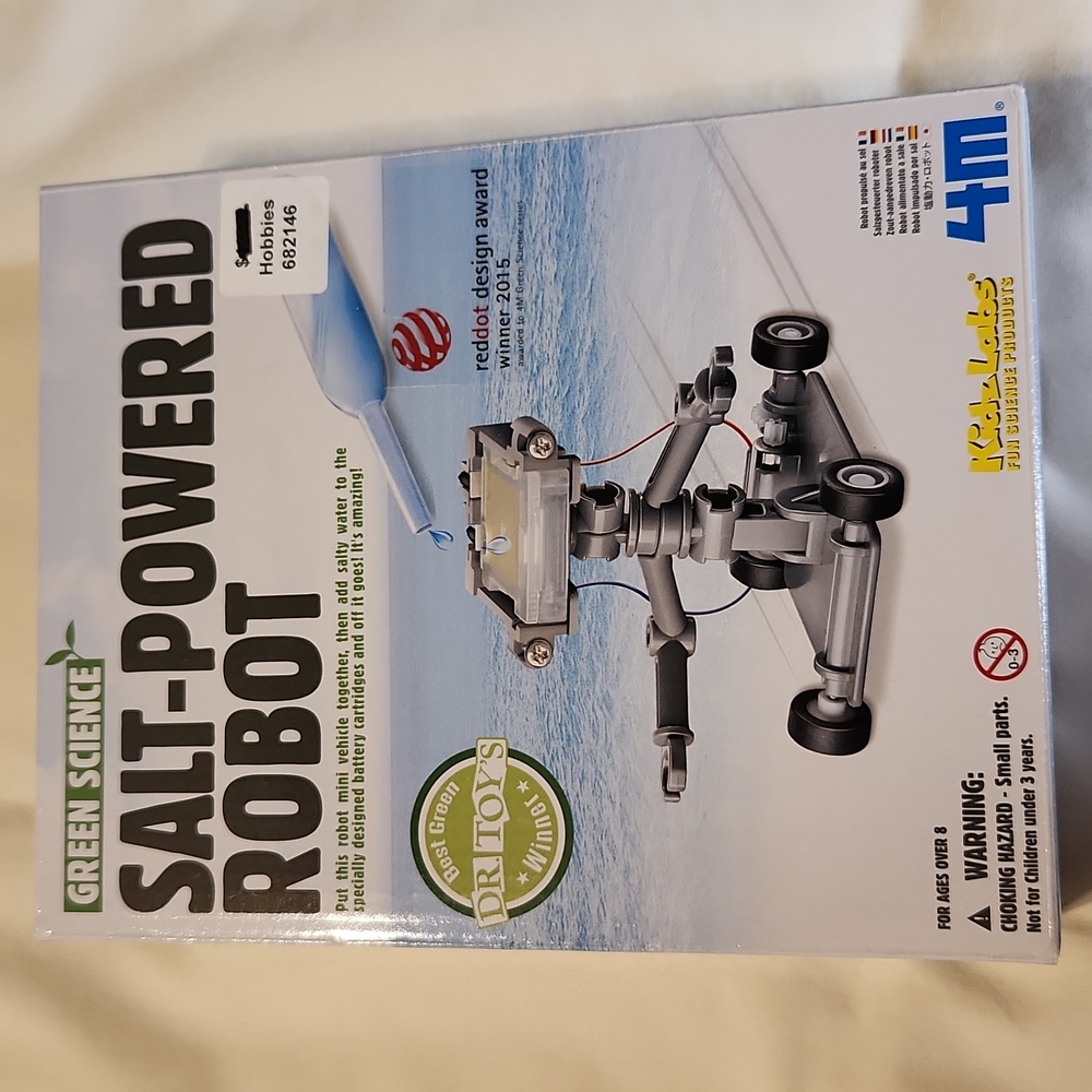 Salt powered robot kit.
